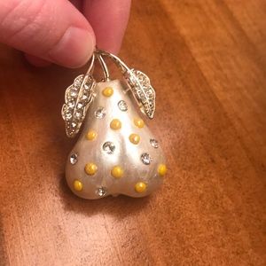 Signed Weiss 1940s forbidden fruit pin